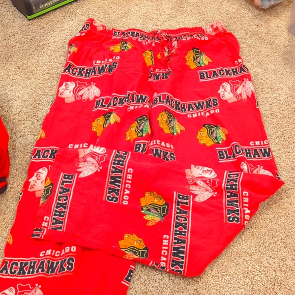 Chicago Blackhawks Pj Pants - Picture 1 of 3